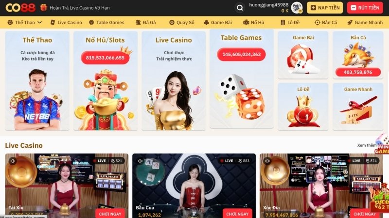 Tổng quan về nhà cái Co88